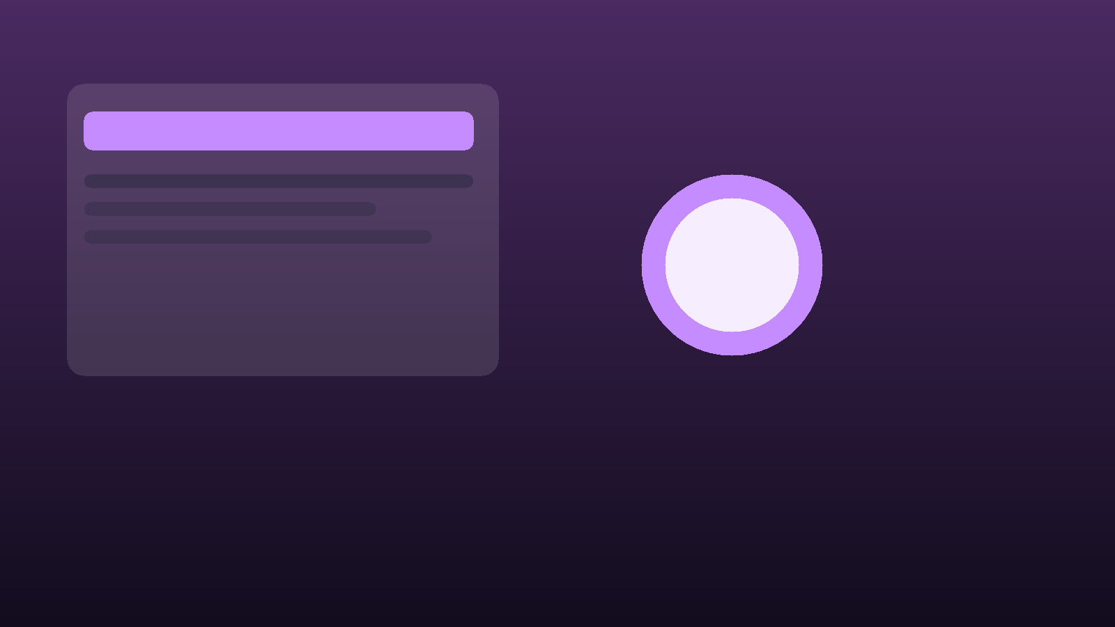 Lumen app cover — now-playing screen mock-up